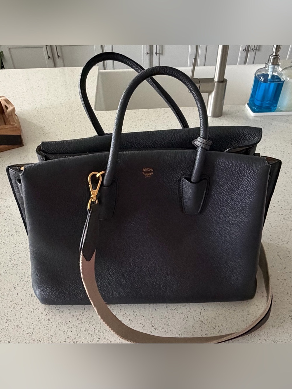 MCM Milla Med bag in Grained Leather